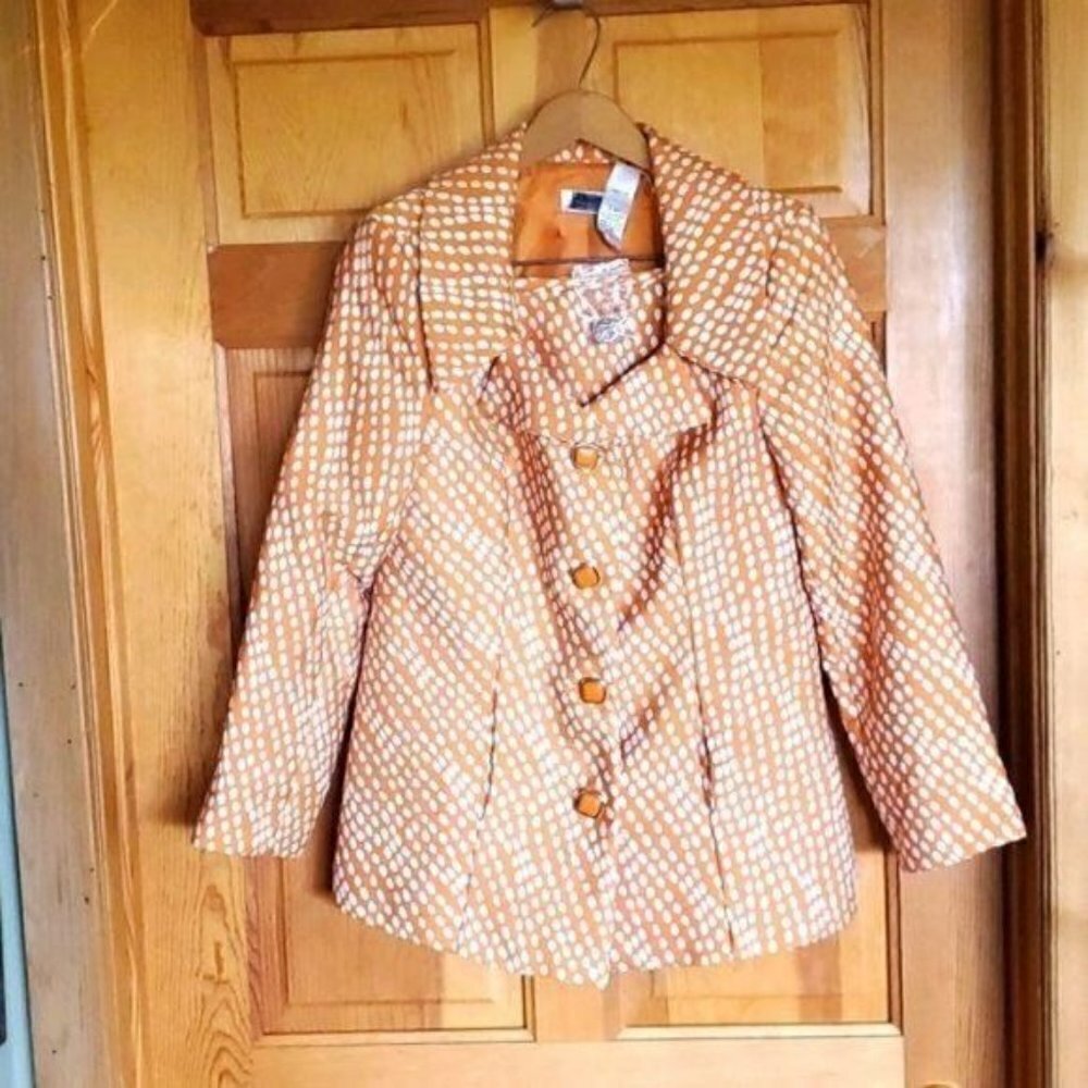 Monroe & Main London Vintage Original‎ Buttons Lined 2 pc. Sz. 6 Skirt Suit